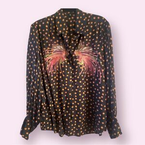 Beautiful Blank London brand embroidered blouse size Medium